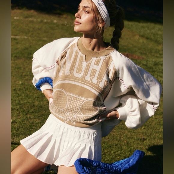 NWT FP Movement Double Header Graphic Crew XS Fern Combo with Pockets! - Picture 4 of 14